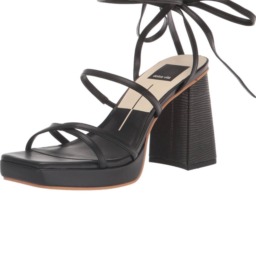 Dolce Vita Black Strappy Platform Heels
